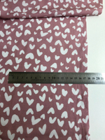 штапель принт геометрия белая на розовом