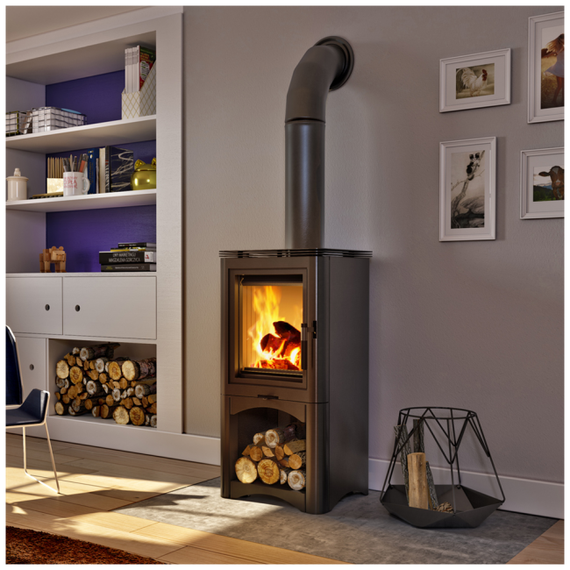 Печь-камин KOZA/K5/S/W (сталь)