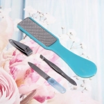 Набор для педикюра в чехле 4шт «Manicure set», цвет микс, (терка, пилка, пинцет, кусачки), 22*6см