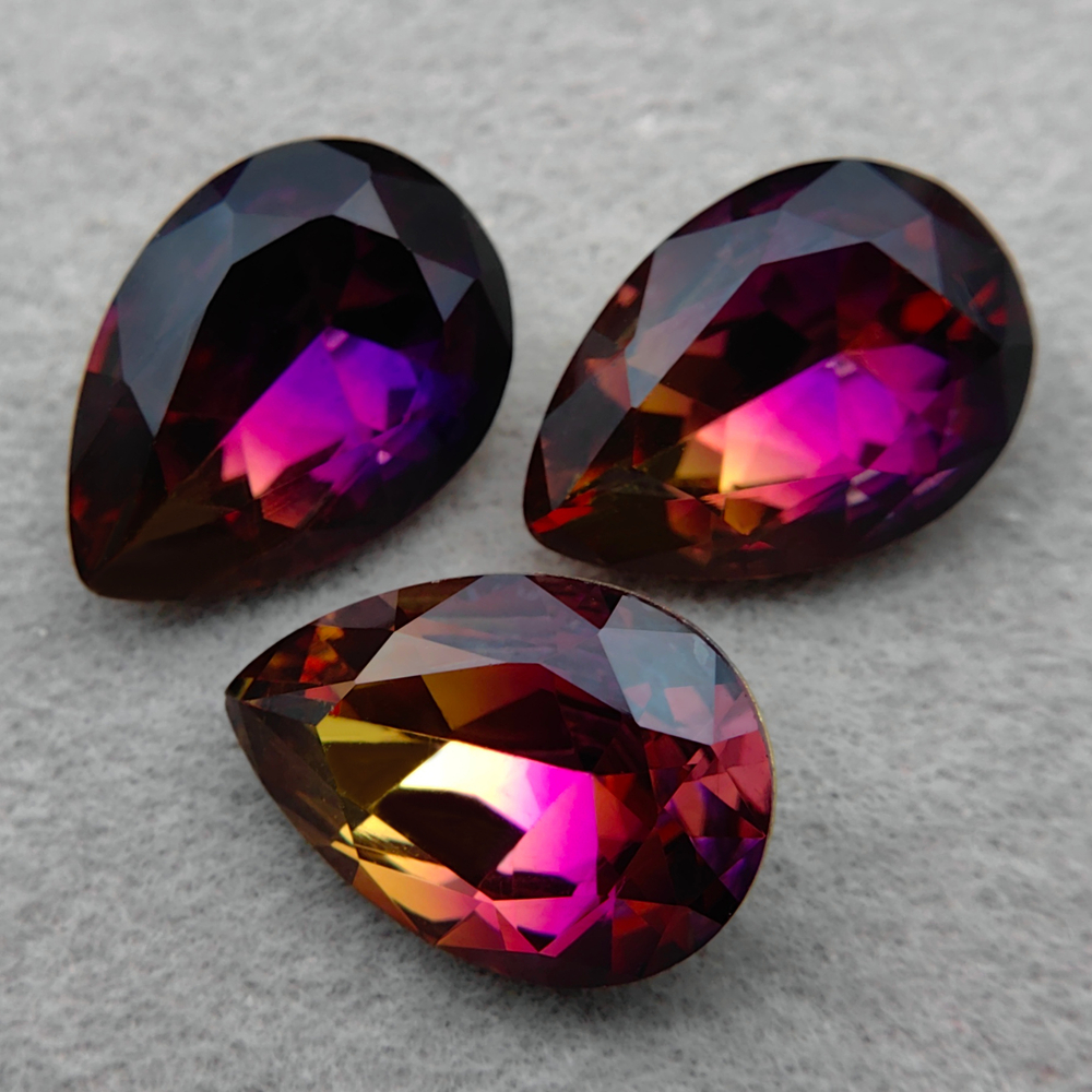 Капля К9, Tourmaline Purple Yellow