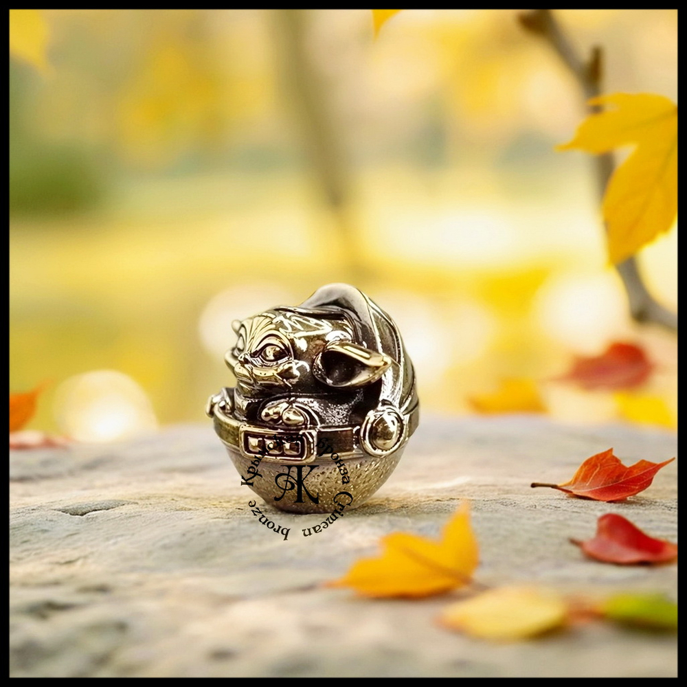 Темлячная бусина "Грогу" для ножей , латунь