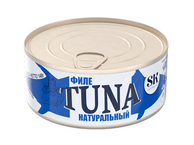 Тунец филе натуральный СКИПДЖЕК 185г