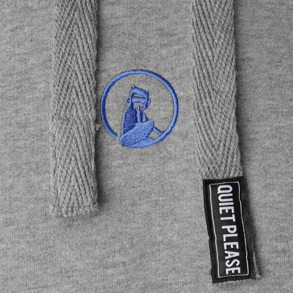 Мужская кофта теннисная Quiet Please Ready To Serve Hoody Men - Grey, Blue