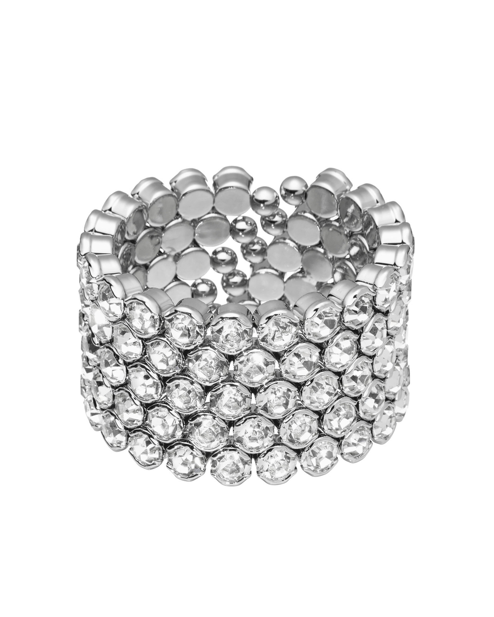 браслет массивный, дорожки из камней, серебро