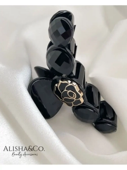 Крабик для волос Black Rose Черная роза