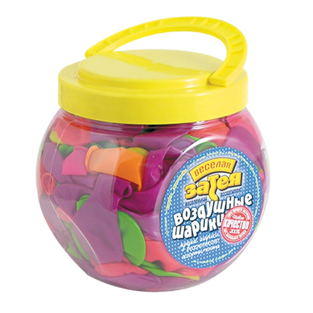 Шар латексный Набор 300 шт Неон 18 см (Ассорти)