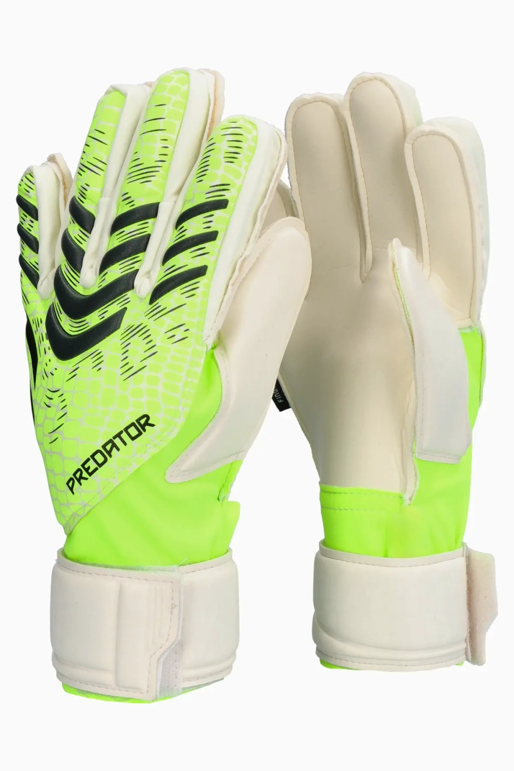 Вратарские перчатки adidas Predator Match Fingersave Junior - зеленый