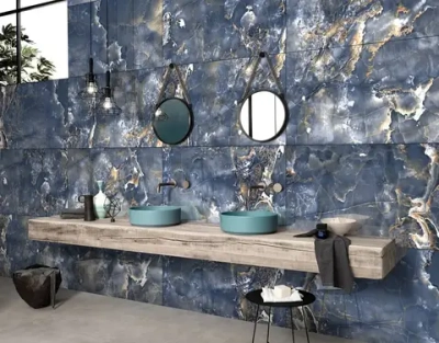 Керамогранит Primavera Speranza Gold Light Blue High Glossy 60x120 см (GR206)