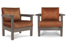 Кресло Victory (Grey_bristol,Винилискожа Mahogany,Винилискожа (Mahogany) цвет № 202)