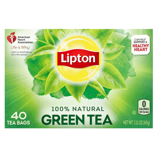 Lipton, Зеленый чай, 40 чайных пакетиков, 60 г (2,11 унции)