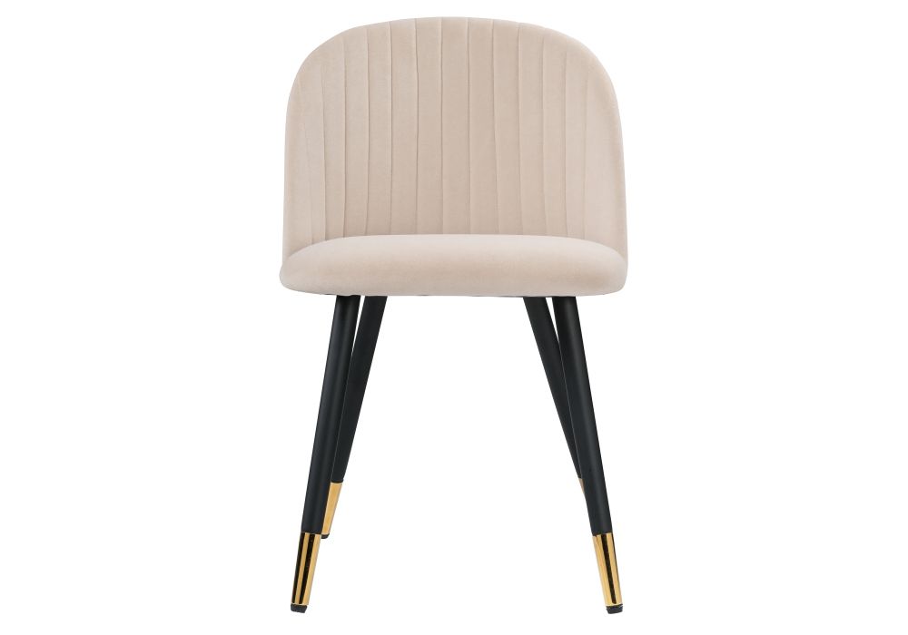 Стул на металлокаркасе Gabi beige / black / gold