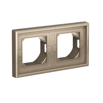 Рамка 2-м ArtGallery IP44 шампань SE GAL440502