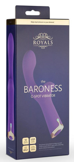 Фиолетовый вибратор The Baroness G-spot Vibrator - 19,5 см.