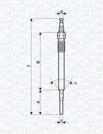 MAGNETI MARELLI - 062900051304-MAN - Glow Plug