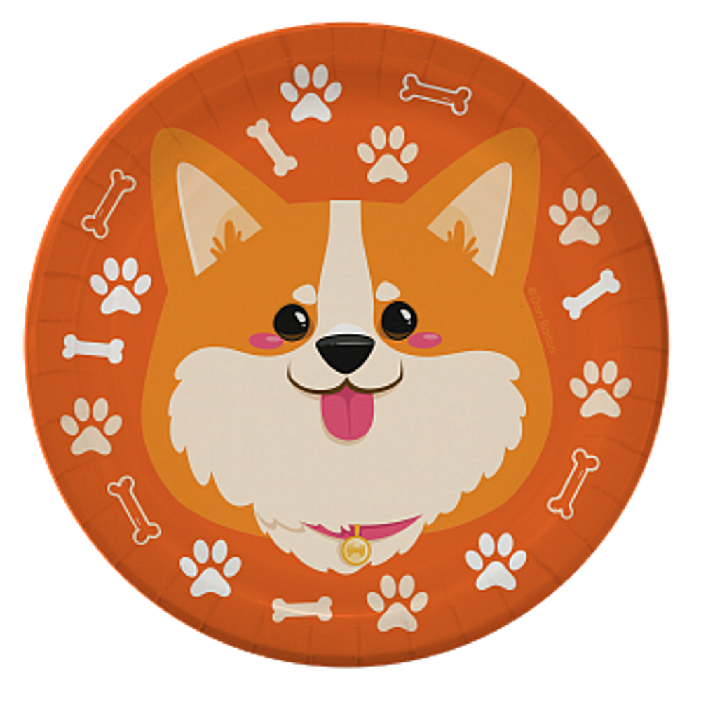 Тарелки (7''/18 см) Корги 6 шт.