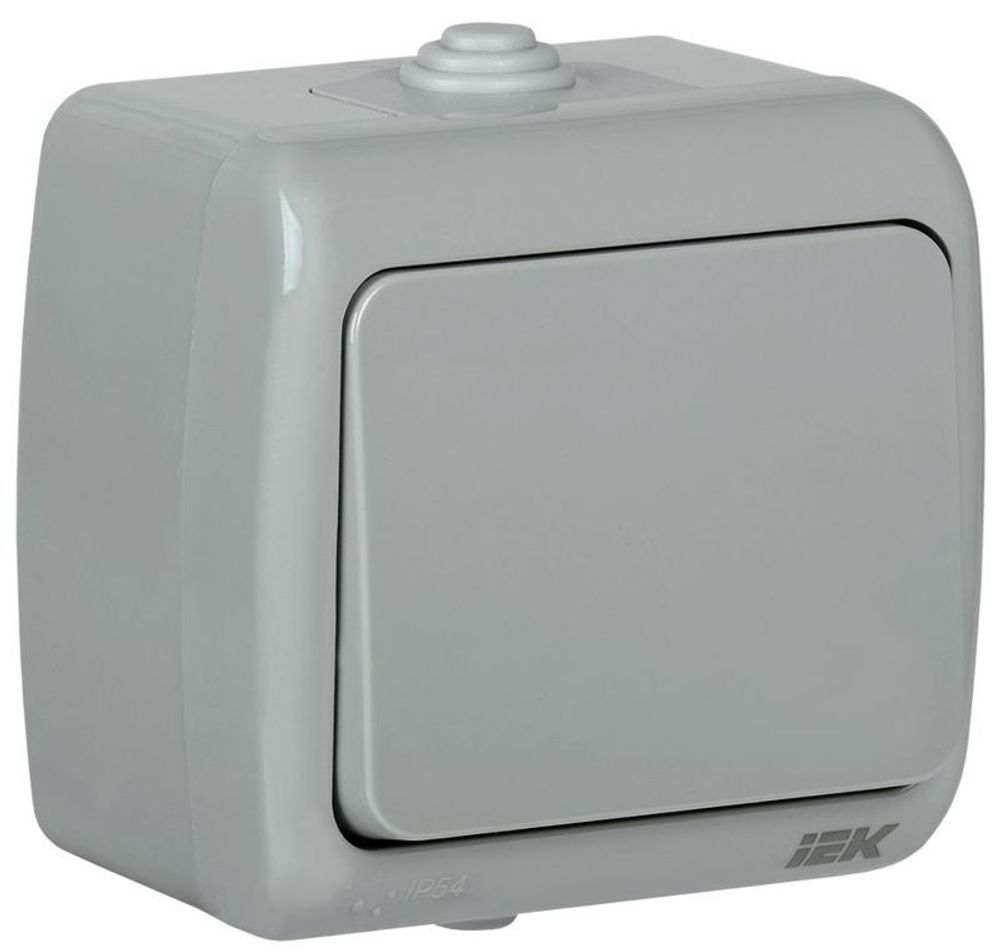 Выключатель 1-кл. 1п ОП Aquatic 10А IP54 ВС-20-1-0-А сер. IEK EVA10-K03-10-54