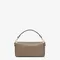 Сумка Fendi из зернистой кожи серого цвета