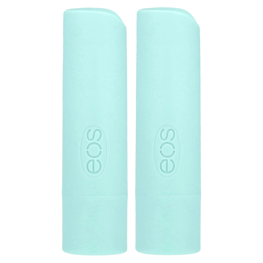 EOS, 100% органический натуральный бальзам для губ с маслом ши, сладкая мята, 2 шт. в упаковке, 4 г (0,14 унции)