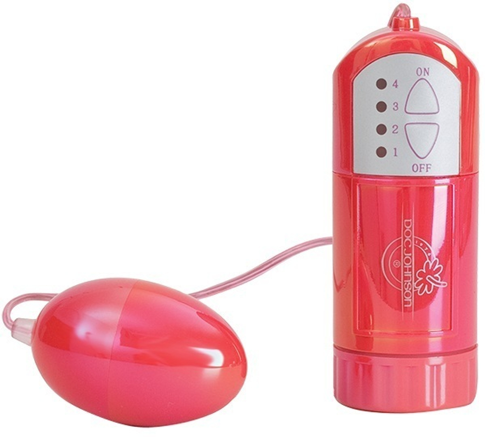 Розовое виброяичко CANDIES METALLIC