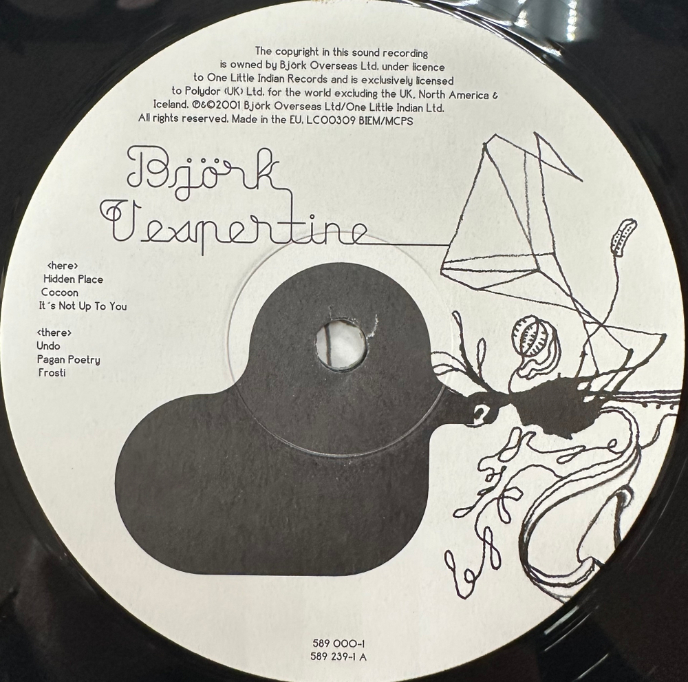 Bjork- Vespertine 2LP (Европа 2001г.)