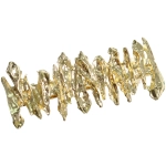 Заколка-автомат для волос «AKS - DesignPRO», зиг-заг, цвет золото и хром, 6,5*2,5см