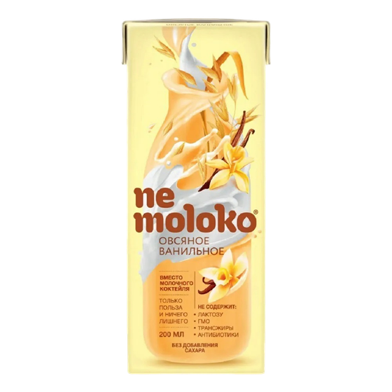 Напиток Nemoloko Овсяный ванильный 200мл