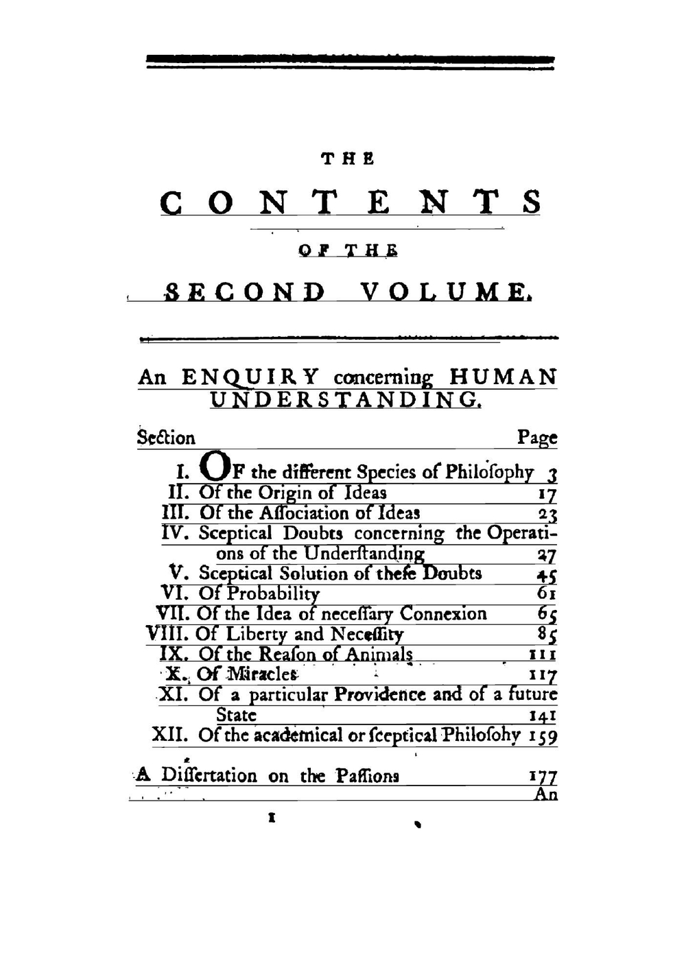 An inquiry concerning human understanding. A dissertation on the passions. An inquiry concerning the principles of morals. The natural history of religion | D. Hume