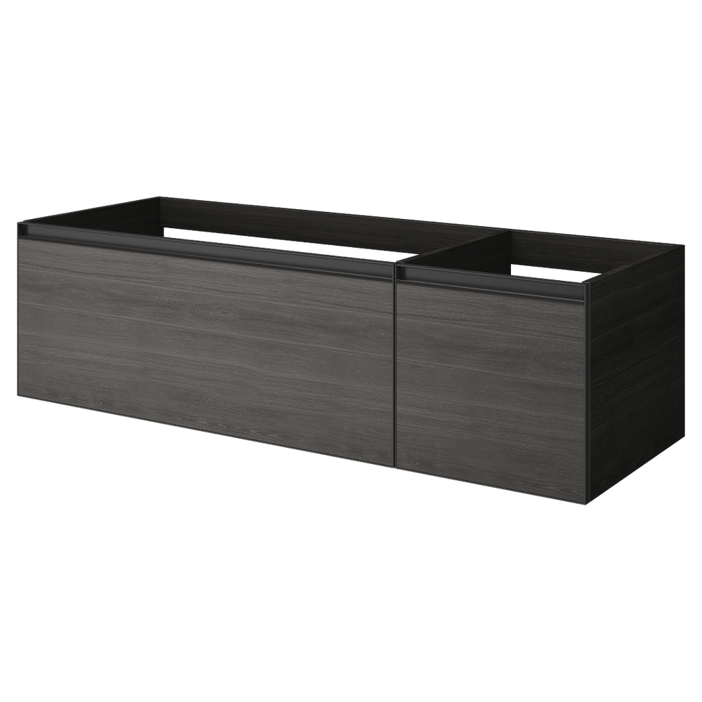 Armadi Art QUATRO 2 140см (100+40) тумба OAK ANTHRACITE профиль ANTHRACITE