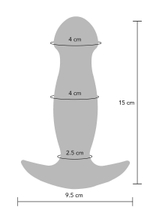 Синяя анальная вибропробка Buttocks The Wild Magn Pulse Vibrating Plug - 15 см.