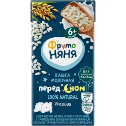 Каша рисовая детская ФрутоНяня с 6 месяцев, молочная, жидкая, 200 мл