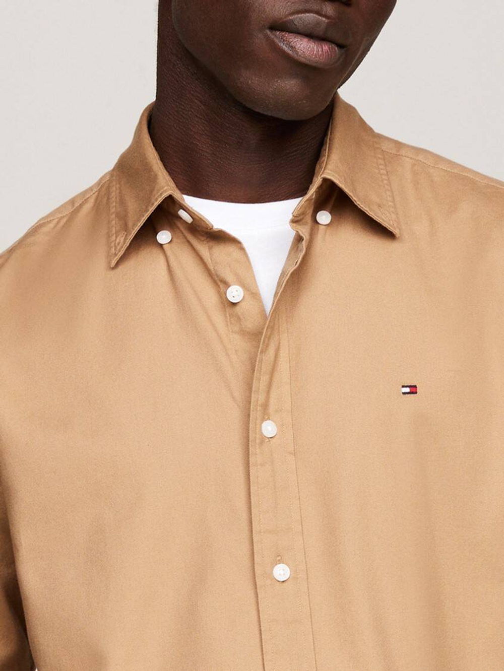 Рубашка Tommy Hilfiger - бежевый(MW0MW36824)