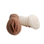 Комплект мастурбаторов-вагин - телесная и темнокожая