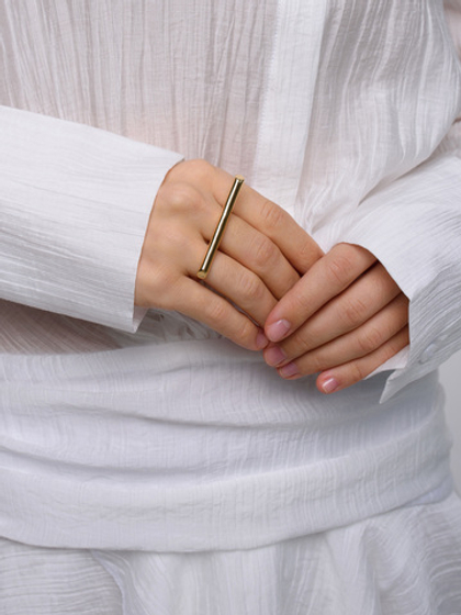 Кольцо "Large stick" Gold
