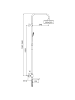 Душевая система с термостатом Frap F24007-6