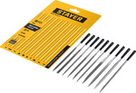 STAYER 140 мм, 10 предм., набор надфилей, Professional (16011-H10)
