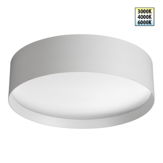 359600 OVER NT25 394 белый Светильник накладной светодиодный с переключ. цв. температуры IP20 LED 36W 220-240V 3000К\4000К\6000К ORBIS