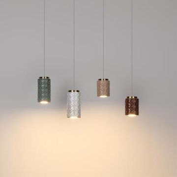 5453/5L L-VISION ODL_EX26 011 светлая бронза/бежевый/металл/керамика/акрил Подвес LED 5W 3000K LULU