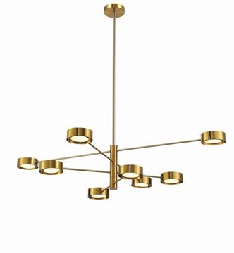 2123-DW-8 BRASS (1) Люстра (NW)