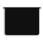 Папка для тетрадей А5, молния сверху "Черная" (Пчелка)