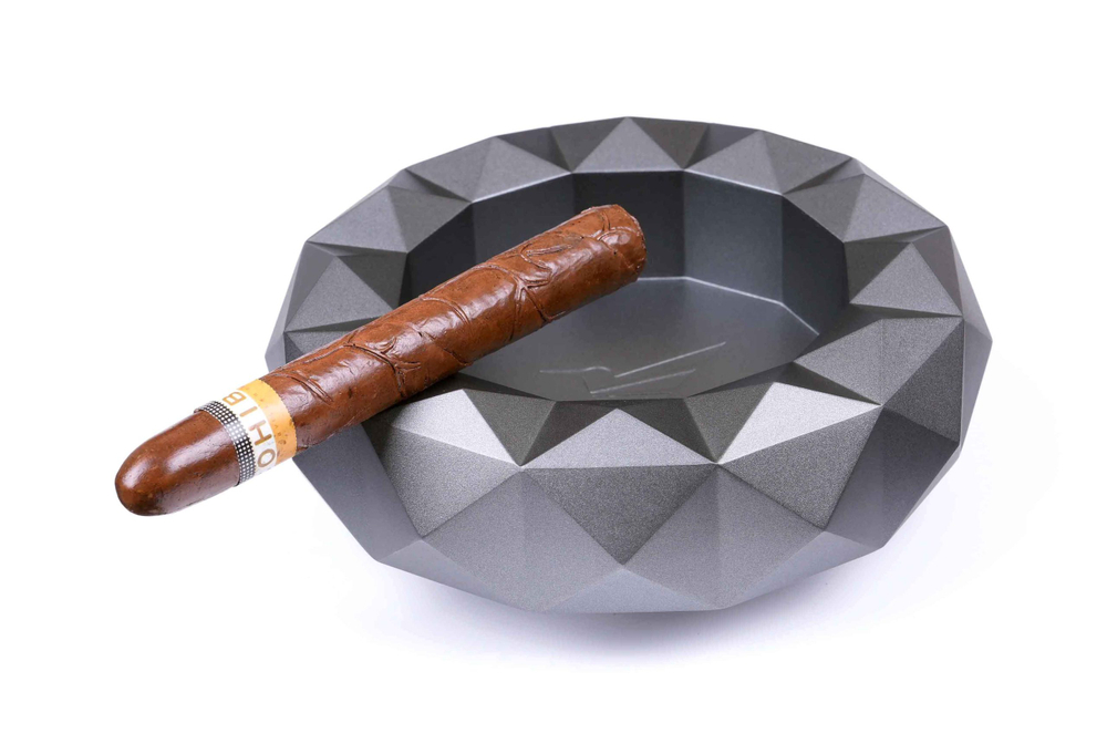 Пепельница Colibri Quasar на 6 сигар, Серый лак Gunmetal