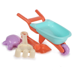 Набор для игры в песок с тачкой 4предм., сетка 2403