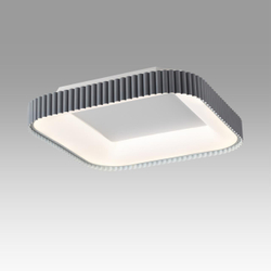 7769/56L AVRA LED SN 578 Светильник металл/белый/серый LED (56Вт+14Вт) 3000-6000K 500х500 IP43 пульт ДУ+подсветка SHARMEL