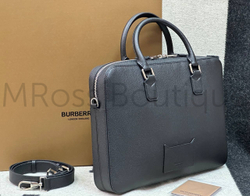 Черный портфель Burberry Ainsworth из зернистой кожи