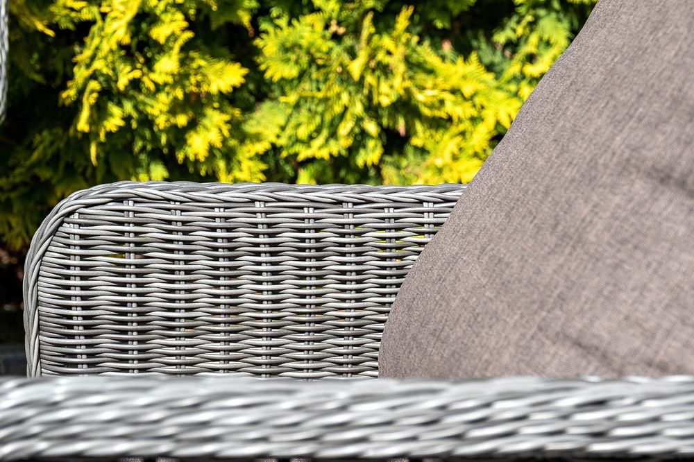 "Гляссе" диван трехместный из искусственного ротанга, цвет графит