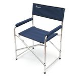 Кресло складное СЛЕДОПЫТ, 560х470х830 мм, алюминий 22 мм, синий/2/