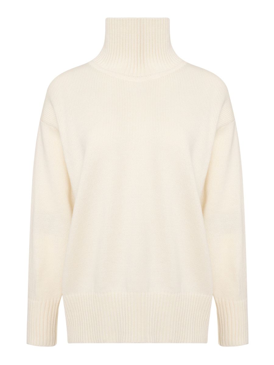 Свитер из шерсти мериноса OVER молочный