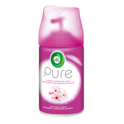 Air Wick Freshmatic PURE, Сменный баллон для автоматического аэрозольного освежителя воздуха Цветущая вишня, 250 мл