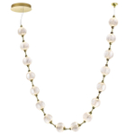 5008/64L L-VISION ODL23 591 золотой/прозрачный/металл/акрил Подвес бусы LED 64W 4000K 3520лм CRYSTAL