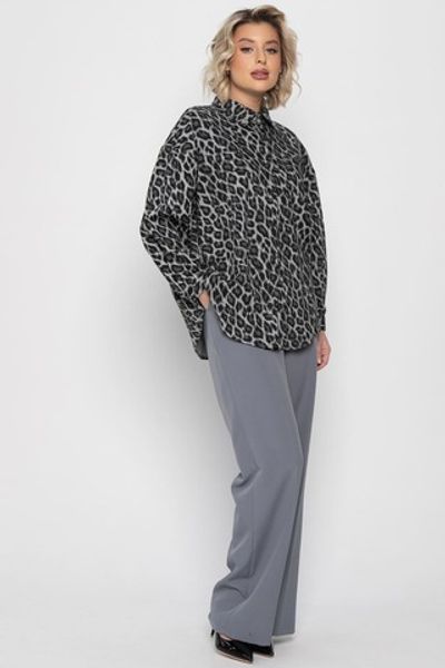 Рубашка Дарлин (серо-черная) Б14960-18М LT Collection