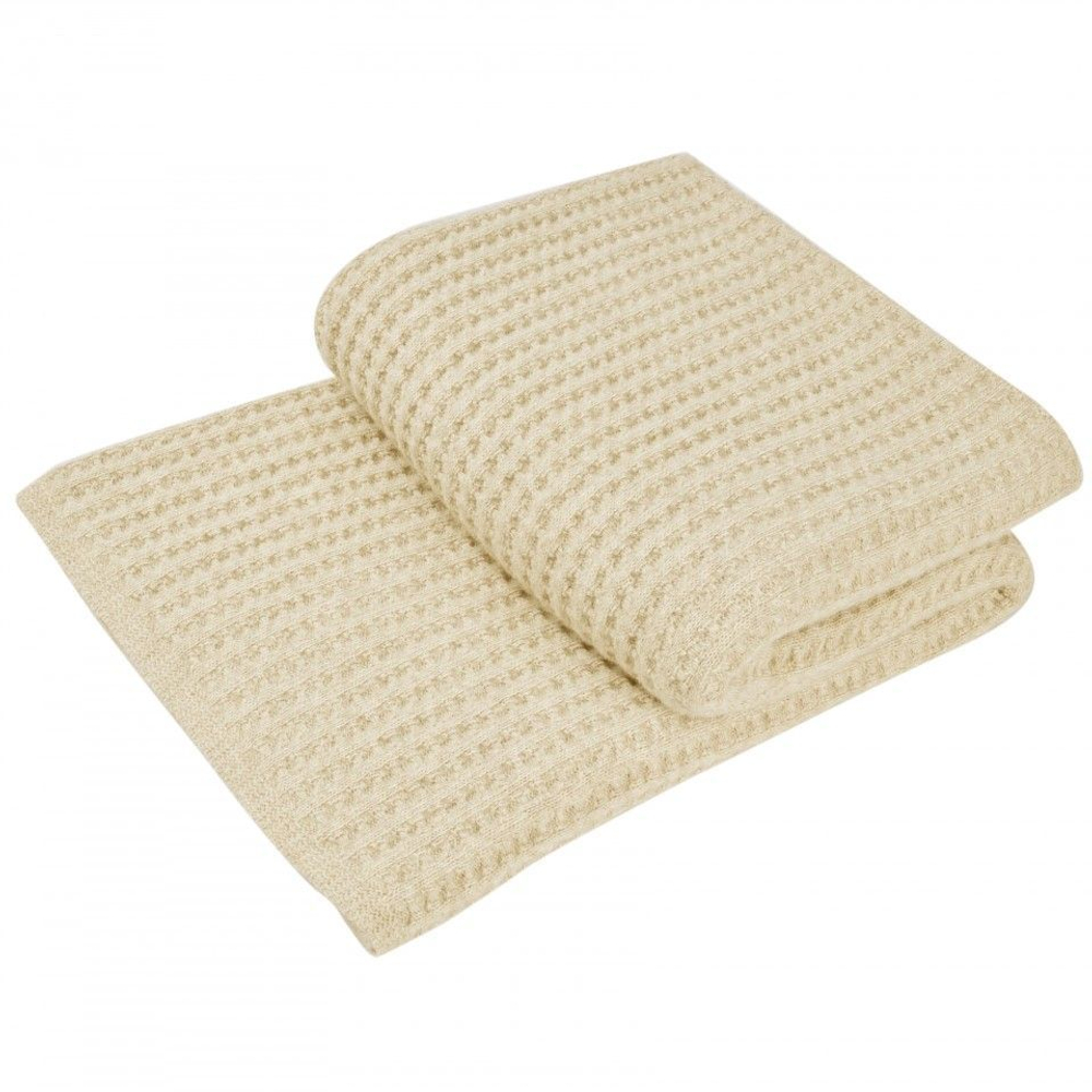 Плед 130x180 Hamam Dimension Waffle слоновая кость Турция